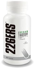Magnesio Bisglicinato con Vitamina B6 y Zinc - 90 cápsulas - Reduce el Cansancio, Mejora el Rendimiento Muscular - Apto para Veganos - Sin Gluten - Máxima Absorción - Recomendado para Deportistas