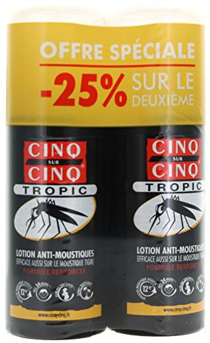 Cinq sur Cinq Tropic Lotion Anti-Moustiques Lot de 2 x 75 ml