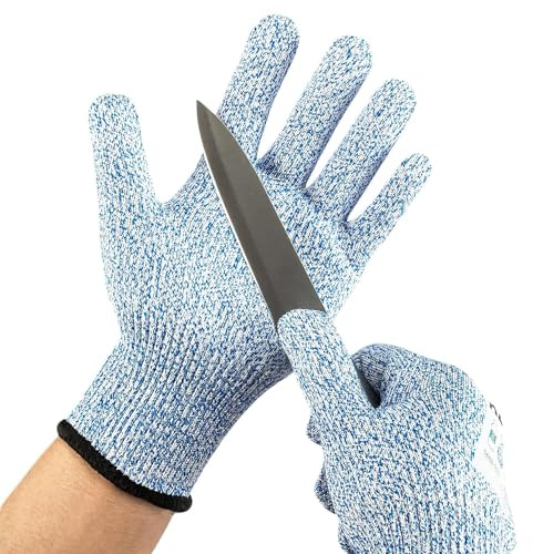 Kebada C4 Cut Resistant Gloves, ANSI A4, 100% Food Grade, 1 Pair