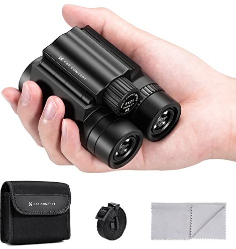 K&F Concept 8x21 Kompakt Fernglas Erwachsene, BAK4 Prism + FMC Broadband Green Film für Vogelbeobachtung, Outdoor-Abenteuer, Show und Konzert