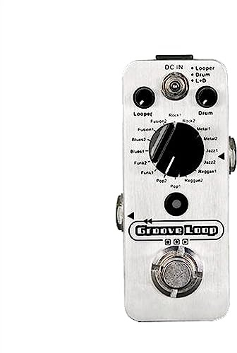 moduleringsgitarrpedal Groove Loop Gitarrpedaler Drum Machine Looper Pedal 3 Lägen Max 20 Min Inspelningstid Gitarreffektprocessor