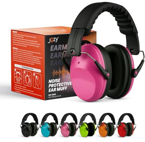 Jozy Kids Ear Protection, 26dB Noise Reduction Earmuffs, Pink