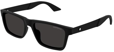 Montblanc MB0299S-001 54 Sunglass Man Recycled Ace Solglasögon, Sport, Svart (svart) En storlek