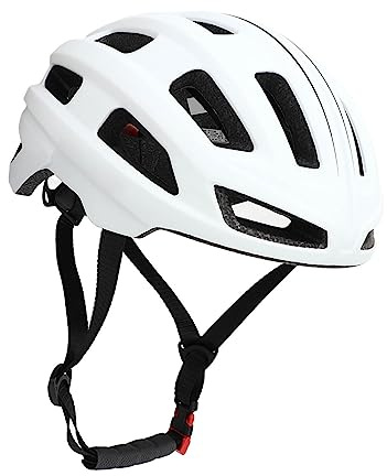 Plus Size Cykelhjälm Stort Huvudomkrets Herr Dam Road Mountainbikehjälm, Lämplig för 60 Till 63 Cm Huvudomkrets (Vit)