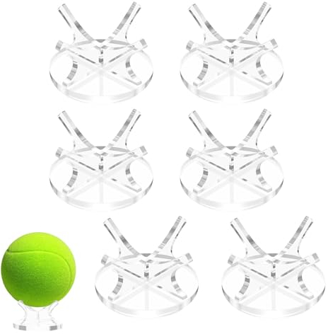 Baseball-Displayhalter, Ballständer - 6 Stück transparenter Baseball-Display-Aufbewahrungsständer - Sportliebhaber-Souvenir-Andenken-Vitrine für Softball-Golfball für Bücherregal, Schlafzimmer