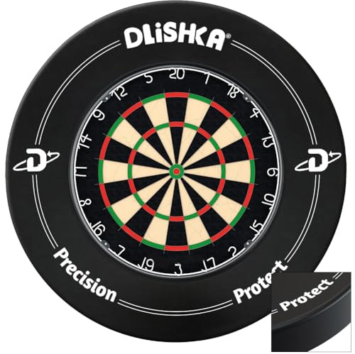 Dart Catch Ring Surround, Dart Accessories, Dartboard Protective Ring with EVA Surround for Optimal Wall Protection, Easy Assembly and Disassembly, Perfect for Home and Bars (Black)