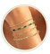 Krfy 4Pcs Gold Geburtsstein Armband für Damen wasserdicht Nicht anlaufen zierlich 14K Gold plattiert stapelbar Armband Set Smaragd grün Freundschaft Armbänder Mai Geburtsstein Schmuck für Mama
