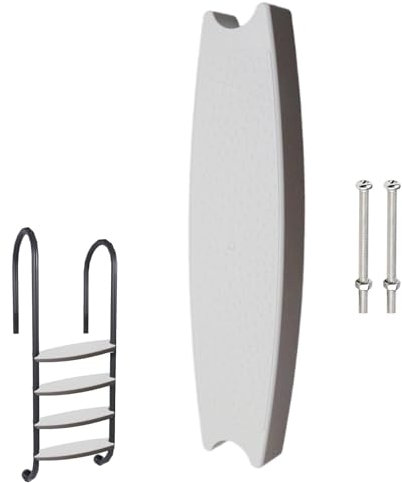 Marches D'échelle De Piscine, Pédale Antidérapante pour Piscine Échelle De Piscine Étanche Stable, Facile À Installer pour La Plupart des Échelles Creusées Et Hors Sol, 49.8x8.6x4cm