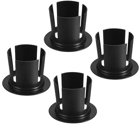 PATIKIL Mango Para Envolver Retráctil De 3 Pulgadas 4 Piezas Dispensador De Película Extensible Dispensador De Plástico Para Núcleo De 50mm Para Embalaje De Mudanza Y Muebles Negro