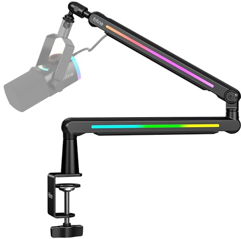 FIFINE BM88Pro RGB Low Profile Microphone Boom Arm for Gaming Streaming