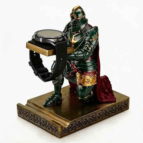 King's Guard Watch Display Stand Jewelry Necklace Holder Tray Tower Green