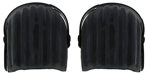 Lot de 2 Genouillères Professionnelles Noires Protection Genoux Protège Genoux