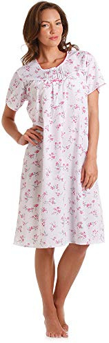 Lady Olga Ladies Poly Cotton Floral Short Sleeve Nightdress from 10-32