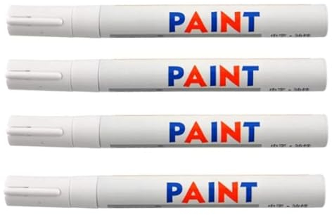 WEIß / WEISS 4x Stück Reifen Stift Reifenmarker Auto, Motorrad, Fahrradreifen Reifenmarkierungsstift Reifenstift Marker Stift Beschriftung wasserfest wetterfest 101934 - sarachen - INION®