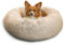 Best Friends by Sheri The Original Calming Donut - Beruhigendes Haustierbett - maschinenwaschbarer Reißverschluss-Bezug - Taupe - 76 x 76 cm - M