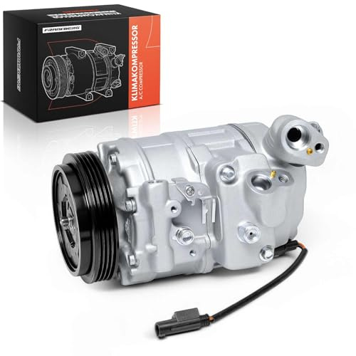 Frankberg Klimaanlagen Kompressor Klimakompressor mit Kupplung Benzin Kompatibel mit 5er E60 E61 6er E63 E64 7er E65 E66 E67 B5 E60 E61 Replace# 64509175481, inkl. Öl vorbereift