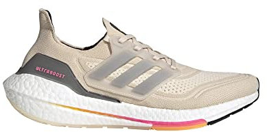 adidas Ultraboost 21 Herrenschuhe, Beige, Gr, Halo Ivory/Night Metallic/Solar Gold, 42 EU