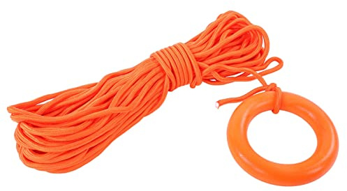 BORDSTRACT 8mm X 30m Cuerda Salvavidas Flotante, En El Agua Cuerda De Lanzamiento Profesional, Al Aire Libre Rescate Salvavidas, Salvavidas Con Pulsera Naranja, Buceo Snorkel Deportes Acuáticos