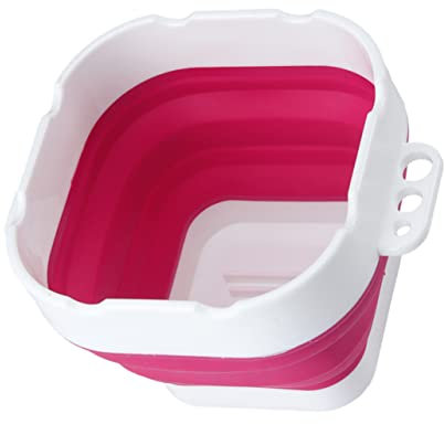 Lurrose zusammenklappbarer Bleistifthalter malen faltbar tragbar Veranstalter Inhaber machen pinsel aufbewahrung pinselaufbewarung eimer Pinselhalter für Ölfarbe Pinselreiniger Plastik rot