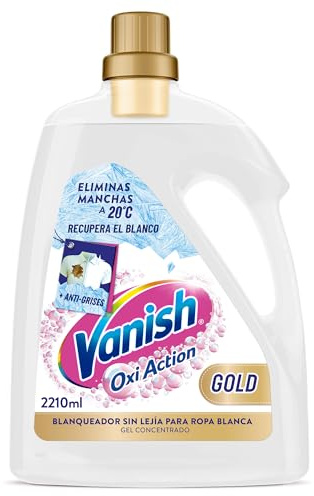 Vanish Oxi Action Gold Quitamanchas multipoder para la ropa, Elimina Olores y Evita Desteñidos, en gel, sin Lejía, 2210 ml