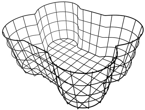 OtterPets Metal Dog Toy Basket, Bone Shaped Indestructible Dog Toy Bin, Sturdy Dog Storage Organizer, Pet Toy Basket, 17 (L) x 13 (W) x 7 (H) inches