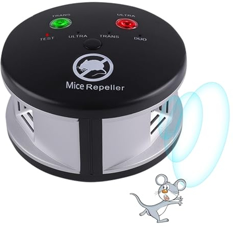 Ultrasonic Rodent Repellent Indoor, Ultrasonic Mice Repellent Plug in Pest Deterrent 360° Control for Rodent, Squirrel Repellent Plug in Deterrent for House, Pest Control for Basement