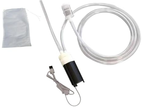 YUSSEQDD Bomba de Vino eléctrica USB Bomba portátil Ligera y compacta Fácil de almacenar Todo Amante del Vino Equipo elaboración Cerveza para el hogar Filtro sifón, Claro, Tubo Silicona 2.5 m