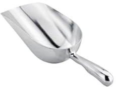 Paletta per il ghiaccio Paletta for ghiaccio in lega di alluminio 4 dimensioni, multifunzionale, for chicchi caffè, raschietto for cubetti(Extra large)