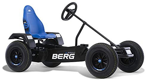 BERG XL B.Rapid Blue Gokart | Pedal-Gokart mit BFR-System für Vorwärts & Rückwärts | Robustes Rahmen | Verstellbarer Sitz | Für Kinder ab 5 Jahren | Outdoor Tretfahrzeug für jahrelangen Spaß