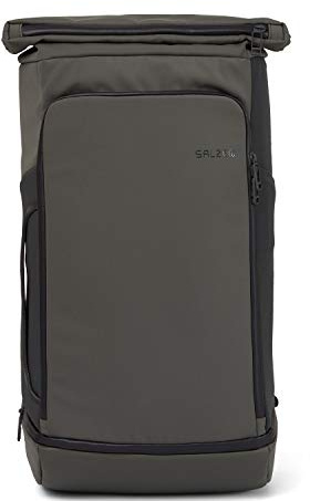 Salzen Triplete Rucksack aus Nylon in der Farbe Olive Grey, mit gepolstertem 16 Zoll Tablet und Laptopfach, Volumen: 32l erweiterbar auf 37l, Größe: 32 x 21 x 56 cm, ZEN-SBP-001-70060