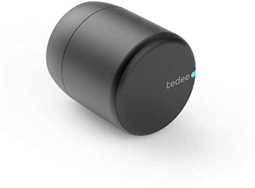 tedee Serratura intelligente per porta, facile da installare, controllo tramite Bluetooth, gestione degli accessi da remoto tramite app, alimentata a batteria, compatibile con iPhone e Android,