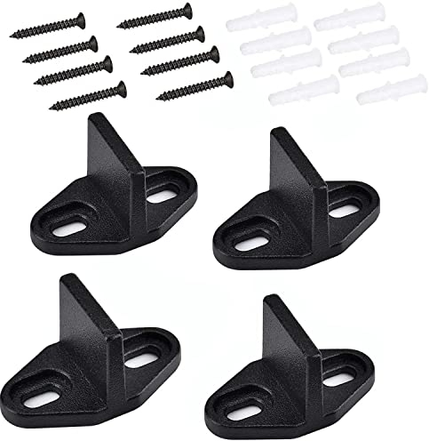 MEISO 4 Pièces Guide Porte Coulissante, Galandage, Plancher pour Porte D'armoire en Bois