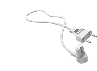 Flexson kort strömkabel 0,35 m för SONOS ERA 100 och 300, RAY, ARC, SUB (GEN 3), SUB-mini, AMP, BEAM, PLAY BASE, PLAY5 (GEN 2) – vit (EU)