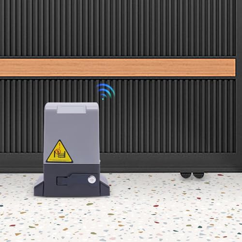370W Elektrischer Schiebetorantrieb 600KG Torantrieb Schiebetor Toröffner, Automatischer Türöffnermotor, Garagentore Antriebe Operator Motor Ip44 Mit Fernbedienung Sliding Gate (550W)