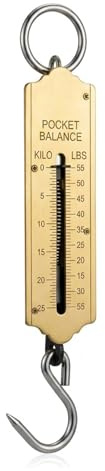 SDMAX Spring Balance Hanging Hook Scale, Handheld, Portable Pocket Balance Scale, Lightweight, Weight Scale With Hook For Home, School, Luggage, Fishing Use (25 Kg)