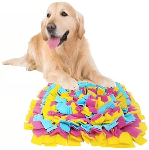 Snuffle Mat for Dogs, Dog Food Sniffing Feeding Mat, Puppy Slow Feeding Training Mat, Encourages Natural Foraging Skills, Interactive Treats Feeding Game for Boredom and Mental Stimulation