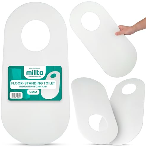 Tappetino Isolante Acustico Per WC A Terra E Bidet 5mm Schiuma Bianca Per Isolamento E Sigillatura Alta Qualità