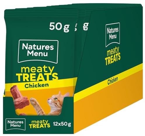 Natures Menu Cat Meaty Treats Chicken Snacks - 12 x 50g