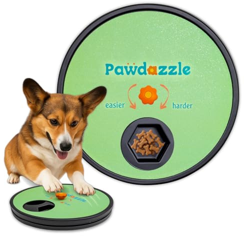 Pawdazzle Dog Nail Scratch Board with Treat Box - Interactive Dog Scratch Pad for Nails with Built-in Reward System | Non-Slip Base & Extra Sand Paper Sheet Included, Stress-Free File Board for Pets