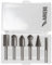 DEDRA Hartmetall Frässtifte-Set mit 6 HSS-Schaftfräsern für Aluminium, Nichteisenmetalle, Kunststoff und Holz, Schaftdurchmesser 6 mm, geeignet für Geradschleifer