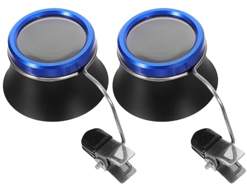 Beavorty 2Pcs Clip-On Watchmakers Loupe Magnifier 20X Jewelry Repair Eye Loupe Glasses Precision Clip Magnifying Glass for Watch Repair and Jewelry Inspection