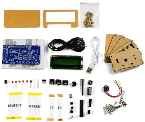 Máquina de código Morse, entrenador de código Morse, kit de práctica de soldadura, proyecto electrónico de bricolaje con decodificador ajustable y control de sonido para principiantes y aficionados