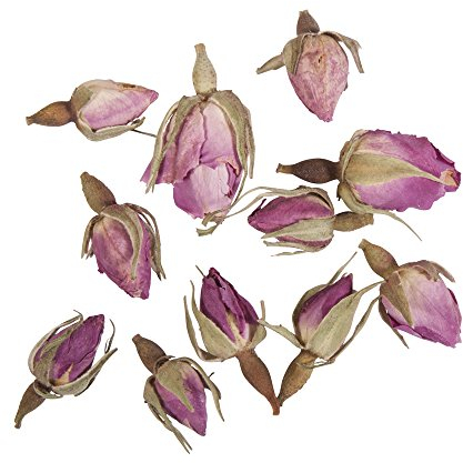 Rayher Hobby 34242000 Rosenknospen, 7g, getrocknet, duftintensive, aromatische Deko, Blütenmischungen, ideal zum Einarbeiten in Badekugeln, Knetseife und Badesalz, Echtblüten, rose, 11.5 x 8 x 1.5 cm