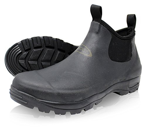 Dirt Boot® Neoprene Waterproof Equestrian Pull-On Stable Muck Yard Boots (8UK EU(42), Black)