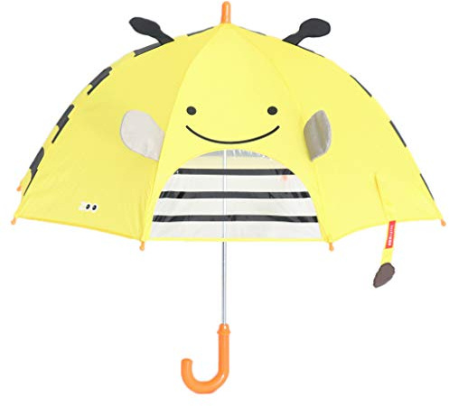 Sharplace Ombrello per Bambini e Bambine, Cartoon Animal, Bee, 60cm (diametro 67cm)