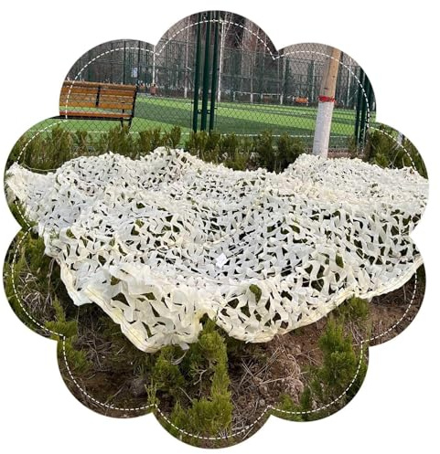 Sunscreen Camouflage Net,Beige Camo Netting,Outdoor Garden Camouflage Net Fence Shade Net,Light Durable,Hunting Netting,for Army Camping Themed Party Decoration Photograph,Beige-3x3m/9.8x9.8ft
