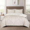 PRIME LINENS Duvet Cover Set 4 Pcs Polyester-Cotton Quilt Cover Bedding Set With Pillow Cases and Extra Fitted Sheet Included Easy Care (Beige, King 4 Piece)