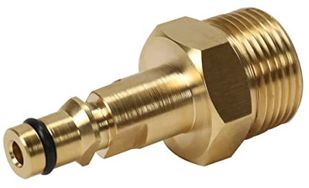 Michear High Pressure Washer Adapter,Hose Adapter Quick Connect, Brass M22 Washer Gun Hose Pipe Convert Tool(M22 14MM Fitting Hose Connector)