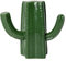 Fisura – Palillero Original Dispensador de Palillos Divertido Palillero de cerámica con Forma de Cactus. Soporte para Palillos de Dientes de 12 x 11 cm. (Verde, Cactus)