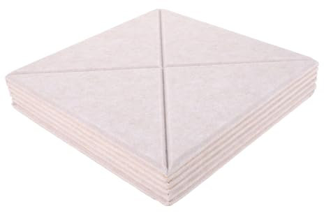 ibasenice 6pcs Soundproofing Panels Acoustics Wall Panels Sound Absorbing Self-adhesive Acoustic Supplies